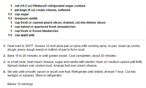 dessert pizza recipe