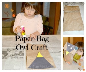 owl paper bag craft