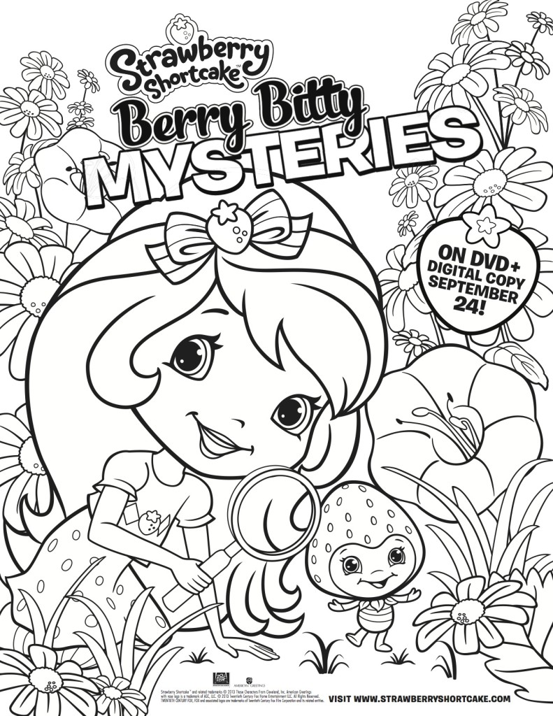 Strawberry Shortcake Coloring Book Berry Cool & Fun