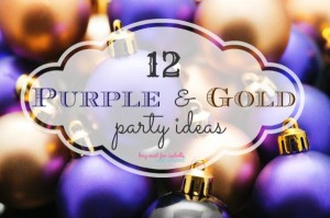 purple and gold party