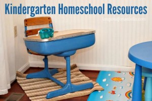 Kindergarten Homeschool Resources