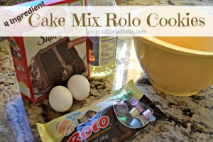 Cake Mix ROLO Cookies