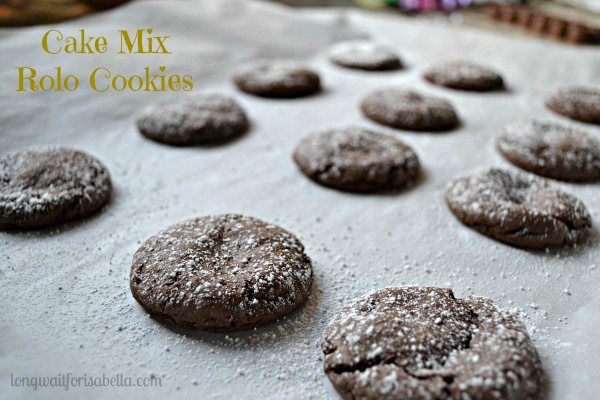 Devil's Food Cake Mix ROLO Cookies