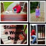Staining a Wood Deck #SpringIntoSavings