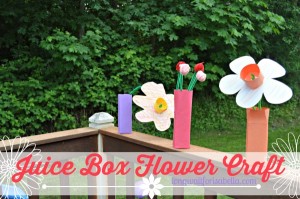 Juice Box Flower Craft #UltimatePlaydate #Shop