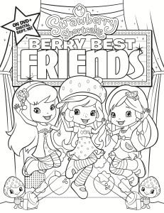 Free Printable Strawberry Shortcake Coloring Page