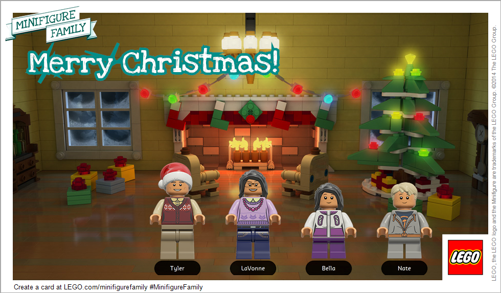 LEGO fan in the house? Make a MiniFigure LEGO Card FREE!