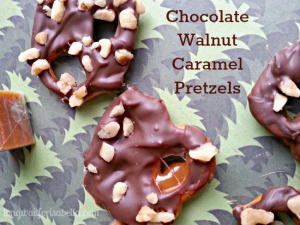 Chocolate Walnut Caramel Pretzels Recipe
