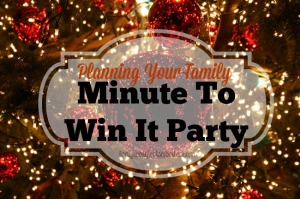 Minute to Win It Party Ideas
