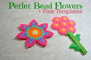 Perler Bead Flowers are Perfect for Spring!