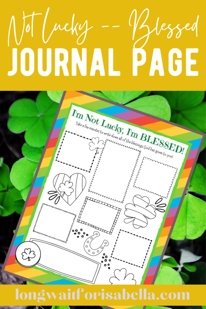 Printable Gratitude Journal Page